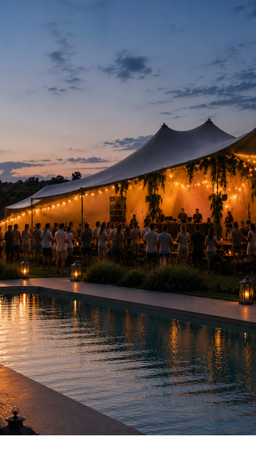Golden hour gathering at Red House Venue